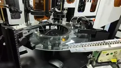 Máquina de inspeção visual de peças metálicas cilíndricas