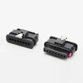 Conector automotivo com conector de sensor de colisão/bainha 8P