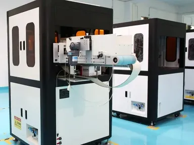 Máquina de inspeção visual de materiais magnéticos